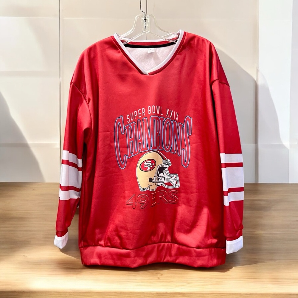 NWOT San Francisco 49ers Super Bowl 29 Polyester Spandex Unisex Size Large